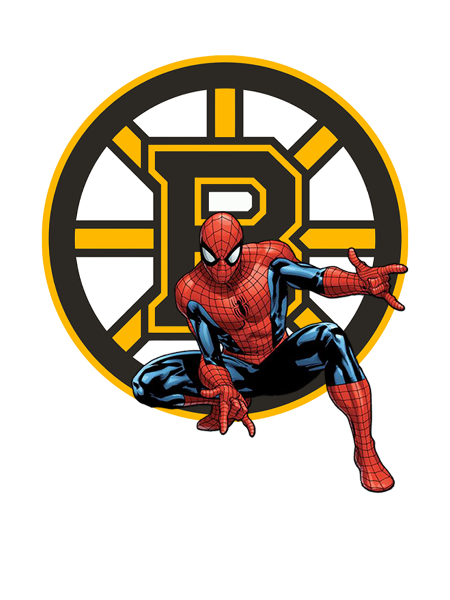 Boston Bruins Spider Man Logo vinyl decal